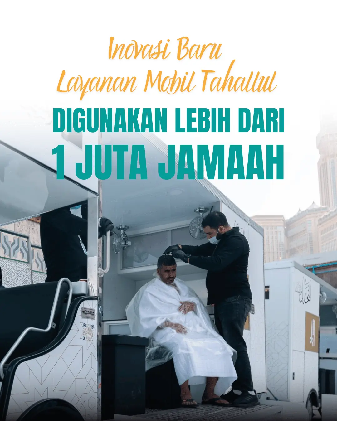 Layanan potong rambut di masjidil haram