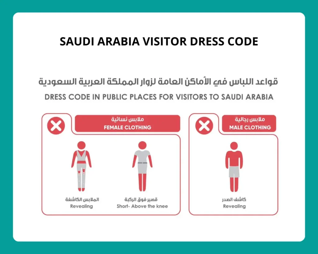 Saudi arabia visitor dress code