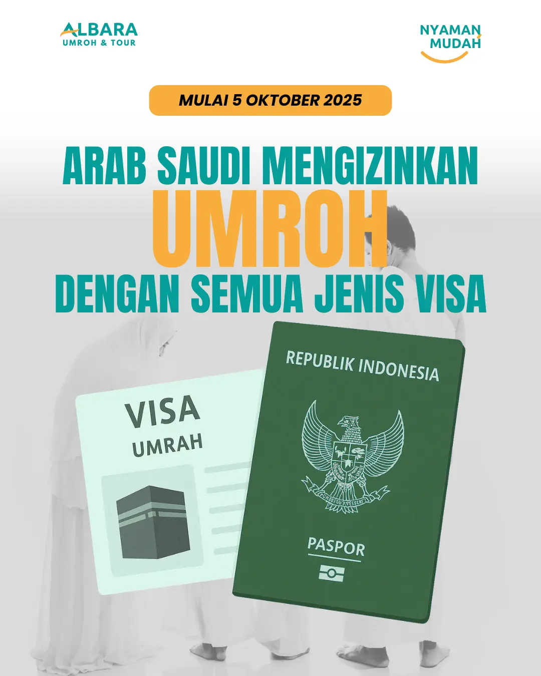Kebijakan Baru Arab Saudi: Umrah Bisa dengan Semua Jenis Visa