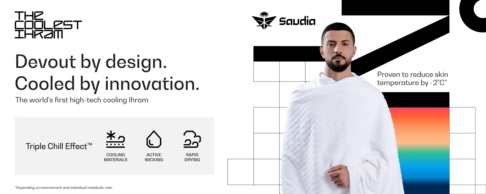 Saudia airline cooling ihram
